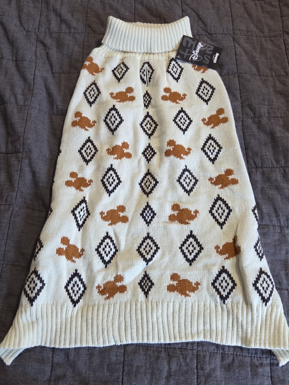 NWT Disney Mickey Mouse Dog Sweater XL